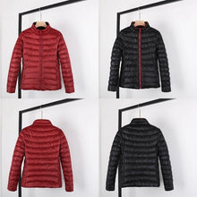 Load image into Gallery viewer, 2019 New Double-sided Woman Ultra Light Down Jacket Duck Down Windbreaker Coat With A Bag