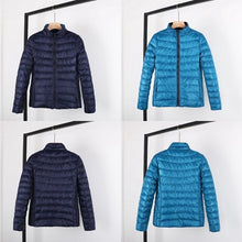 Load image into Gallery viewer, 2019 New Double-sided Woman Ultra Light Down Jacket Duck Down Windbreaker Coat With A Bag
