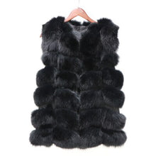 Load image into Gallery viewer, Women Warm Real Fox Fur Coat long  Winter Genuine Fur Jacket Fashion Outwear Luxury Natural Fox Fur Coat For Girls queentina